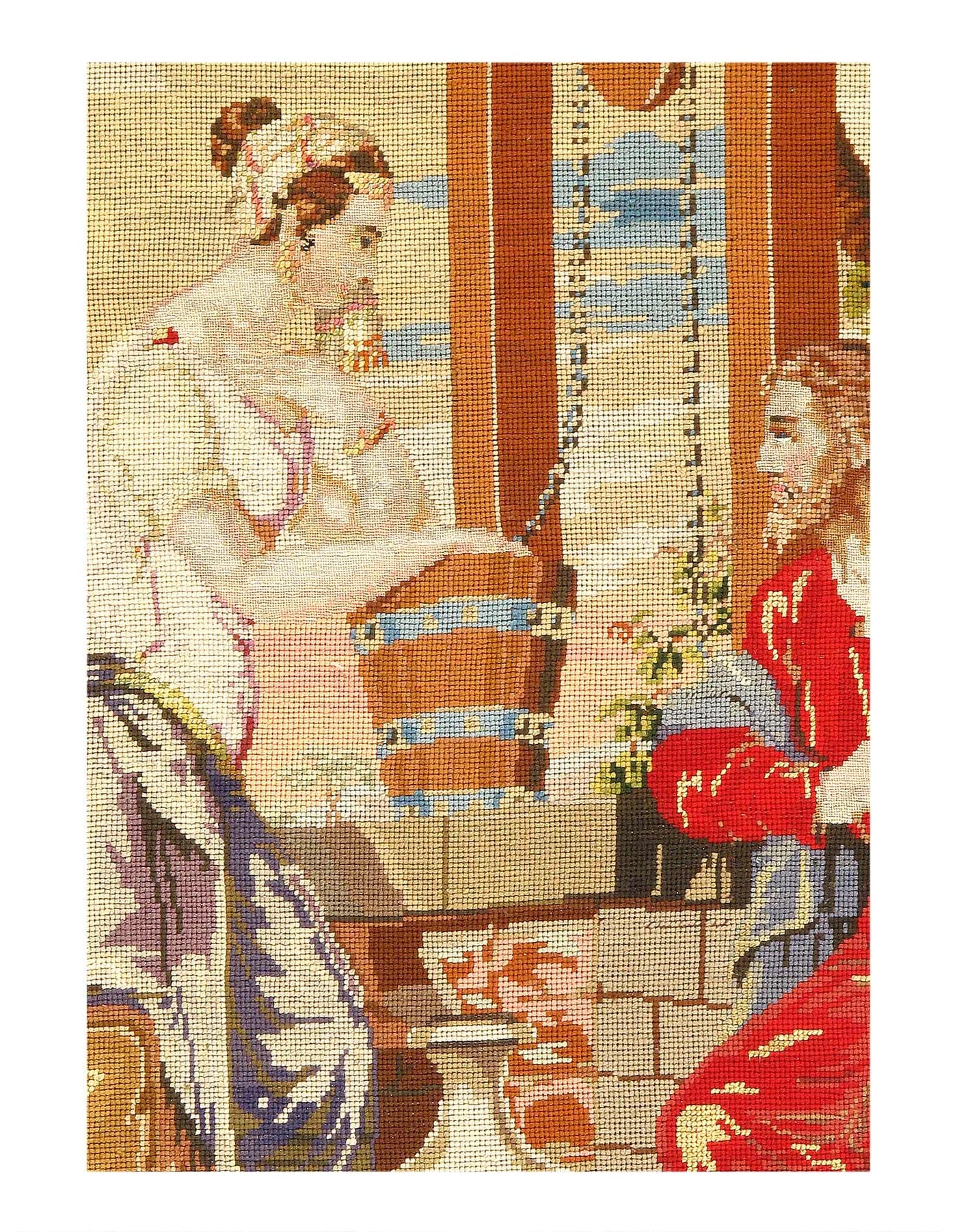 Canvello 1940s Jesus and Samaritan Woman Tapestry - 2'6" X 3'3"