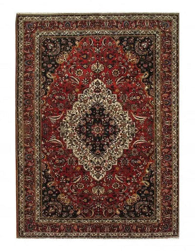 Canvello 1940s Red Silkroad Bakhtiari Rug - 10'8'' X 14'7'' - Canvello