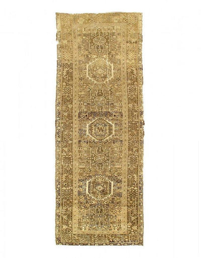 Canvello 1940s Silkroad Antique washout Karajeh Runner - 3'7'' X 9'11'' - Canvello