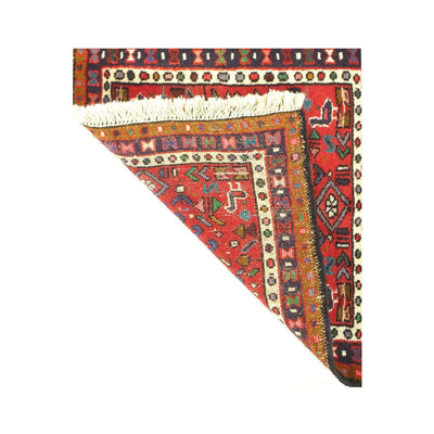 Canvello 1950s Semi-Antique Karajeh Small Red Rugs - 1'9" x 1'10"