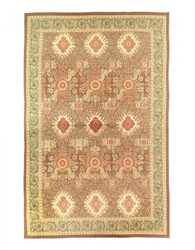 Canvello 1960s Light Brown French Aubusson Rug - 14'3'' X 18'3''