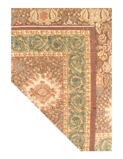 Canvello 1960s Light Brown French Aubusson Rug - 14'3'' X 18'3'' - Canvello