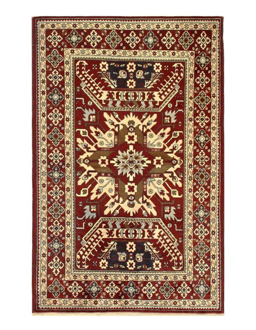 Canvello 1960s Vintage Afghan Tekkeh Rug - 3'11" x 6'2" - Canvello