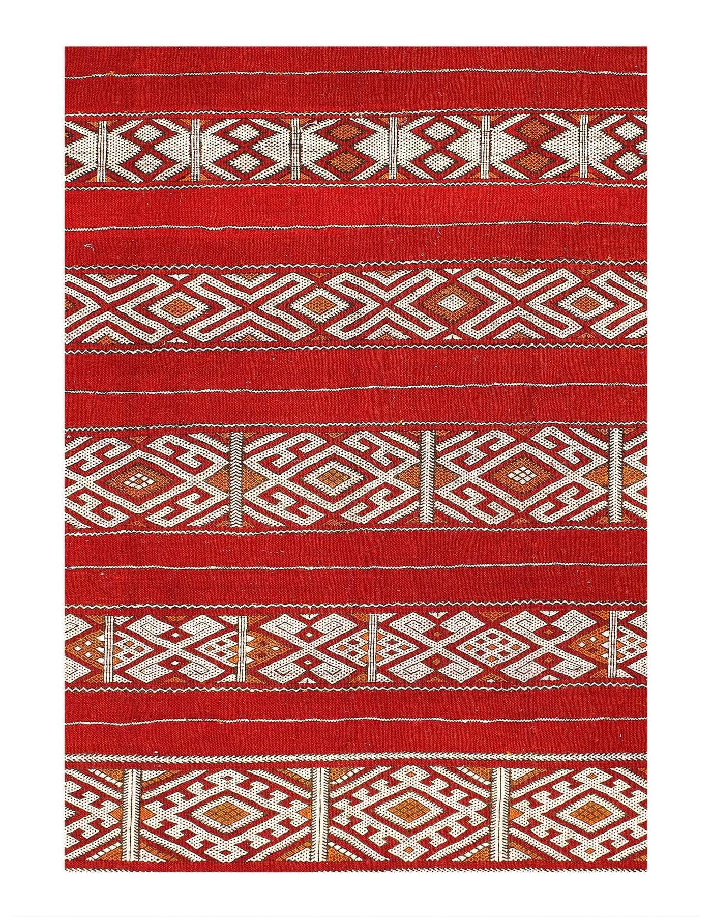 Canvello 1980's Flat Weave Modern Moroccan Rug - 5'6"x7'3" - Canvello