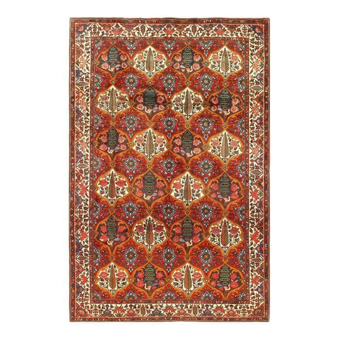 Canvello 1980s Persian Bakhtiari Hand Knotted Wool Rugs - 6'8" x 10'2"