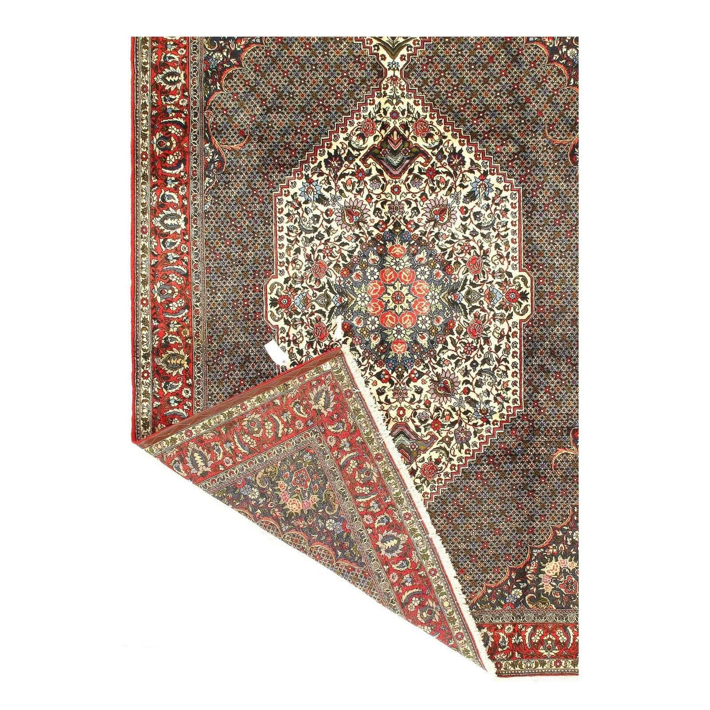 Canvello 1980s Vintage Persian Bakhtiari Wool Rug - 6'9" x 10'