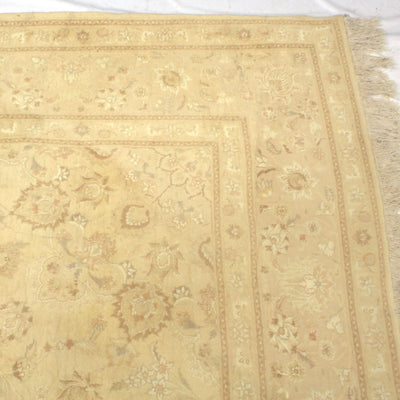 Canvello 1990 Vintage Tabriz Modern Beige Rug - 6'8'' X 9'8'' - Canvello