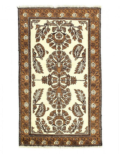 Canvello 2000s Fine Hand Knotted Silkroad Mashad Rug - 3'9'' X 6'4'' - Canvello