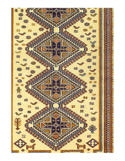 Canvello 2000s Hand Knotted Persian Vintage Ardabill Rug - 4'3'' X 6'1''