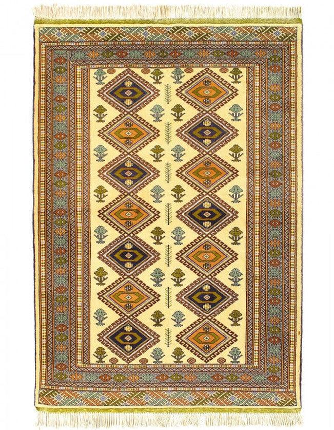 Canvello 2000s Hand Knotted Persian Vintage Ardabill Rug - 4'4'' X 6'2''