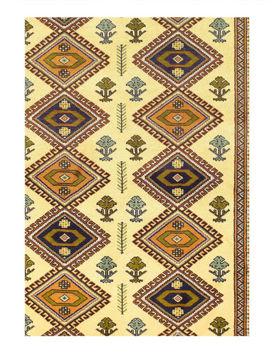 Canvello 2000s Hand Knotted Silkroad Vintage Ardabill Rug - 4'4'' X 6'2'' - Canvello