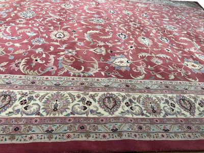 Canvello 2010 Fine Hand Knotted Persian Kashan design Rug - 12'1'' X 18'3''