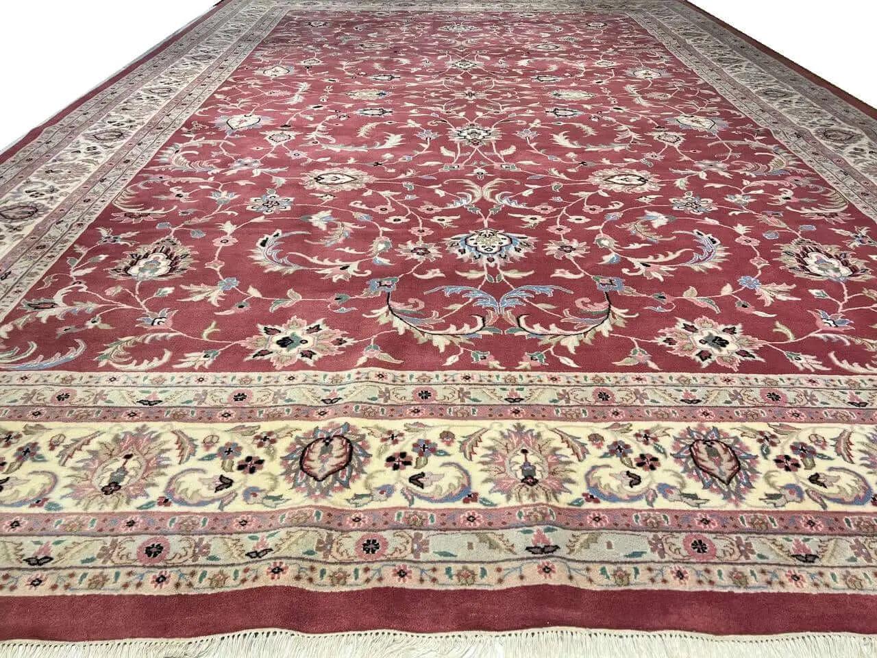 Canvello 2010 Fine Hand Knotted Silkroad Kashan design Rug - 12'1'' X 18'3'' - Canvello