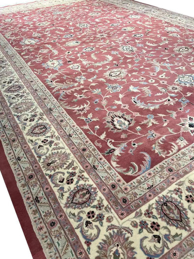 Canvello 2010 Fine Hand Knotted Silkroad Kashan design Rug - 12'1'' X 18'3'' - Canvello