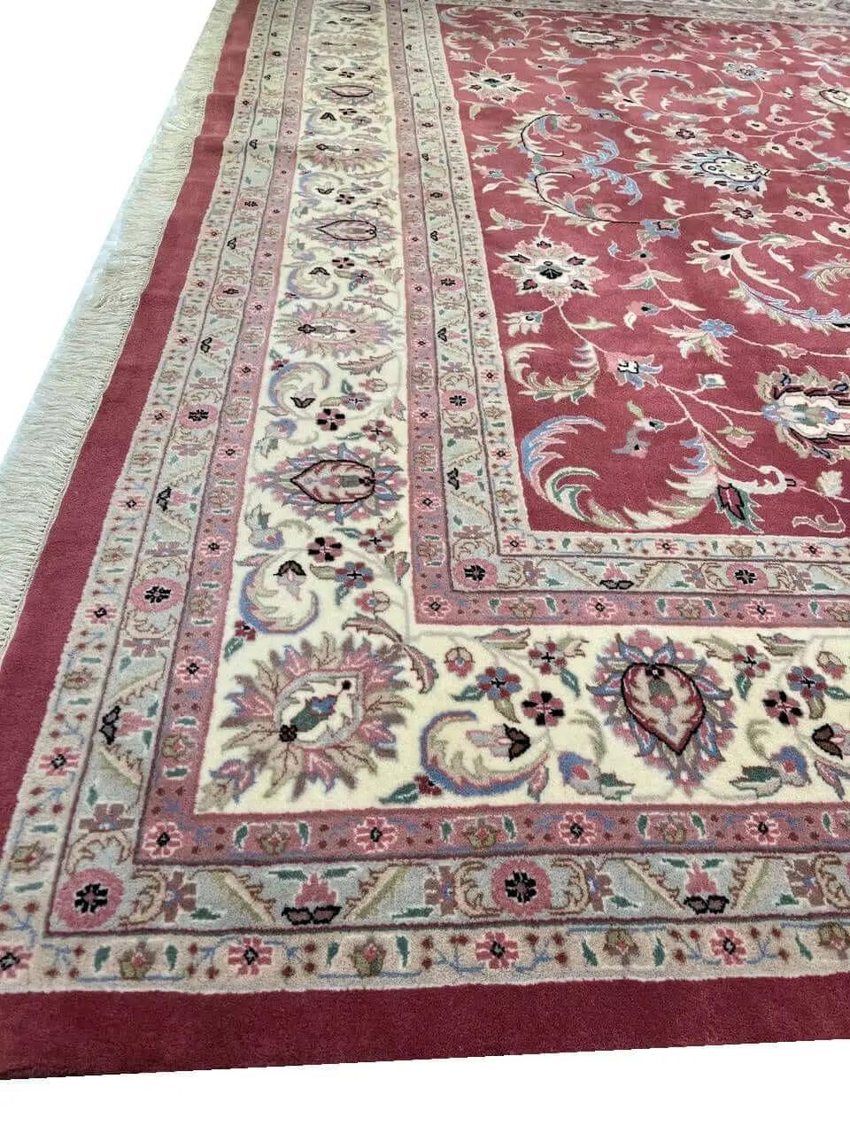 Canvello 2010 Fine Hand Knotted Silkroad Kashan design Rug - 12'1'' X 18'3'' - Canvello