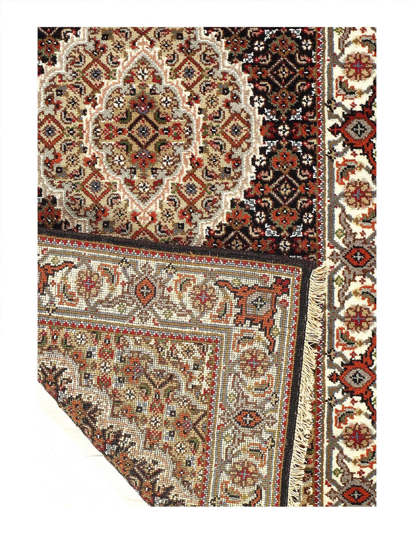 Canvello 2020s Fine Hand Knotted Silk & Wool Tabriz - 2′4″ × 6′5″ - Canvello