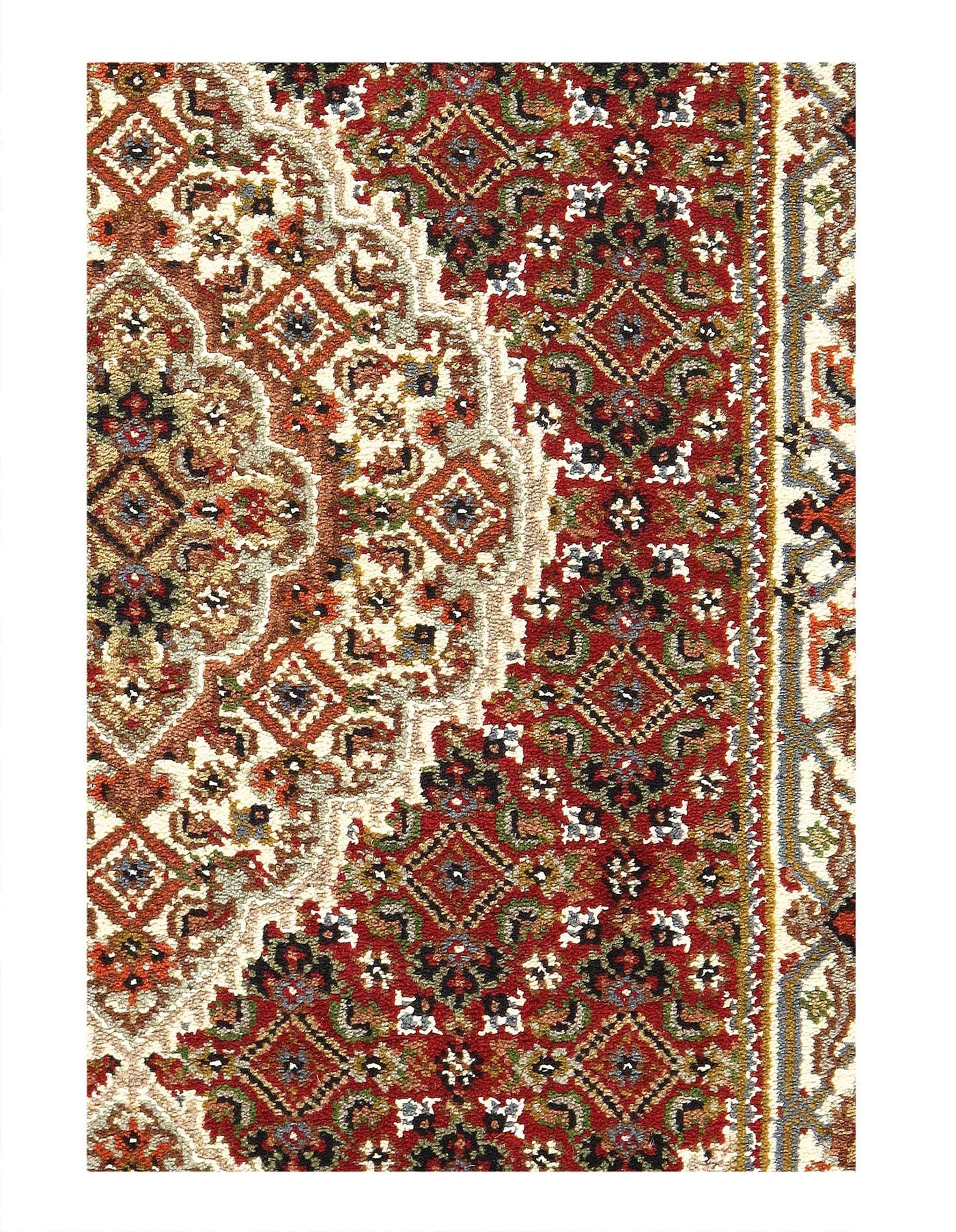 Canvello 2020s Fine Hand Knotted Silk & Wool Tabriz Rug - 2′5″ × 4′8″ - Canvello