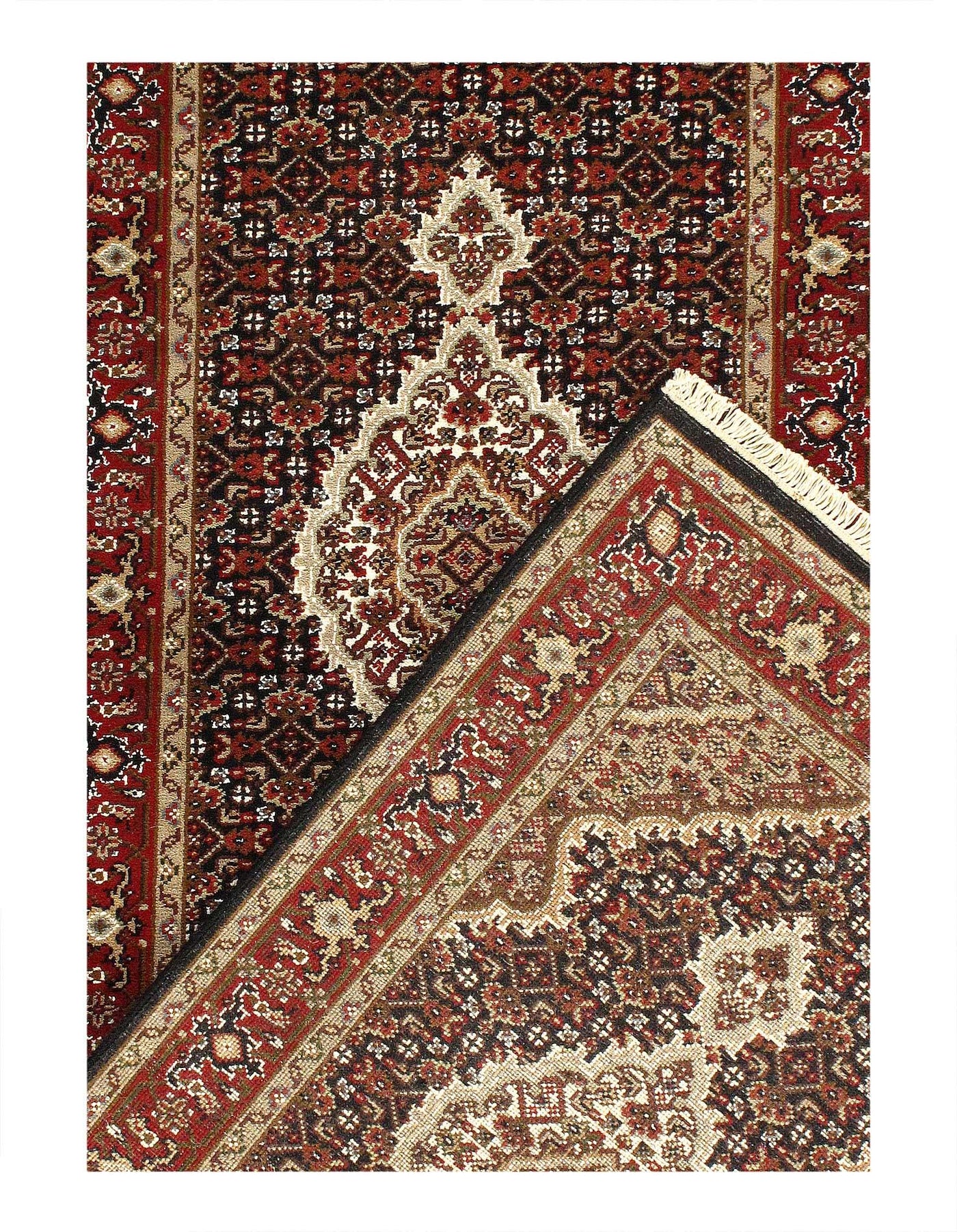 Canvello 2020s Fine Hand Knotted Silk & Wool Tabriz Runner - 2′8″ × 12′3″ - Canvello