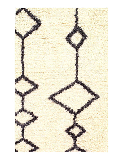 Canvello 21st Century Genuine Fine Moroccan Hand - Knotted Runner - 3'4" x 11'10" - Canvello