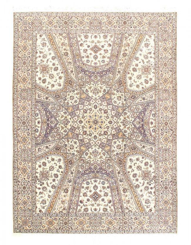 Canvello 4 LA Fine Hand Knotted Silkroad silk & wool Habibian Nain 8'5" x 11'9" - Canvello