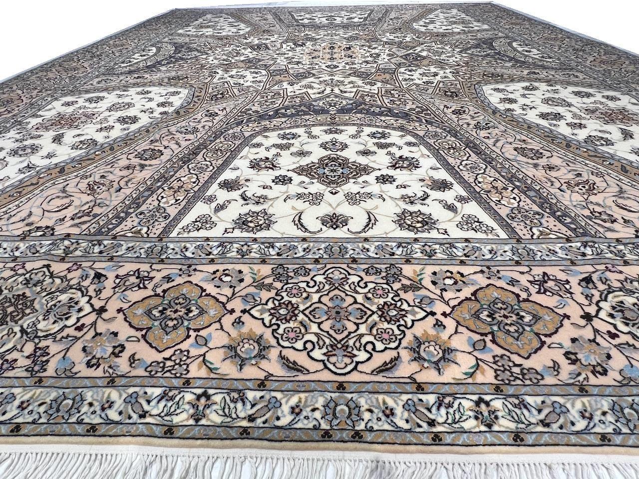 Canvello 4 LA Fine Hand Knotted Silkroad silk & wool Habibian Nain 8'5" x 11'9" - Canvello