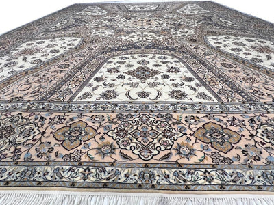 Canvello 4 LA Fine Hand Knotted Silkroad silk & wool Habibian Nain 8'5" x 11'9" - Canvello