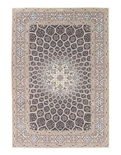 Canvello 6 LA Fine Hand Knotted Silkroad silk & wool Habibian Nain Rug - 7' x 10' - Canvello