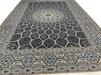 Canvello 6 LA Fine Hand Knotted Silkroad silk & wool Habibian Nain Rug - 7' x 10' - Canvello