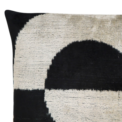 Canvello Abstract Black White Pillows With Luxury Decorative Cover - 16x16 in - Canvello