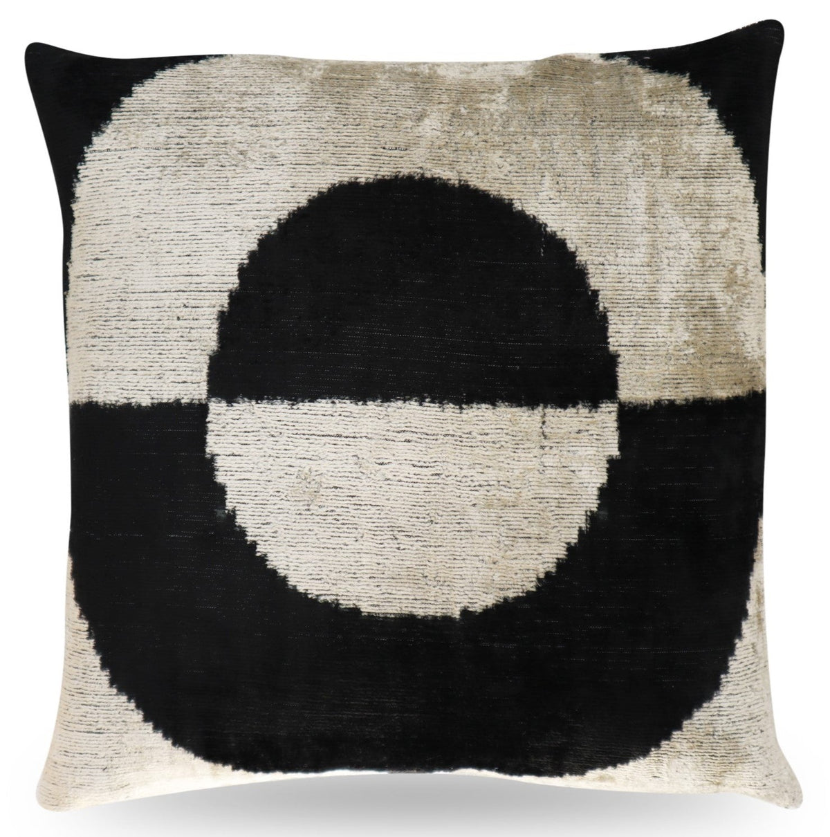Canvello Abstract Black White Pillows With Luxury Decorative Cover - 16x16 in