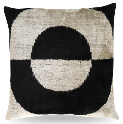 Canvello Abstract Black White Pillows With Luxury Decorative Cover - 16x16 in - Canvello