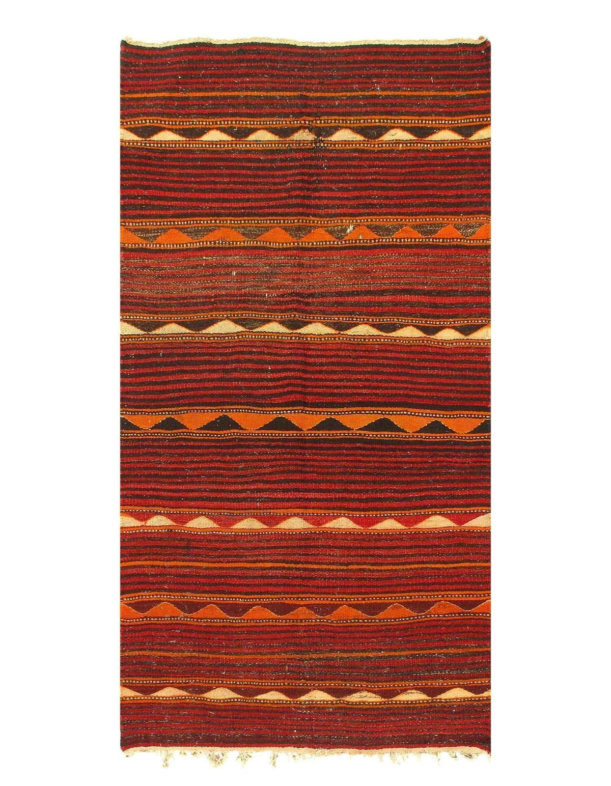 Canvello Afghan Kilim Design Rug - 4'6" X 8'7"