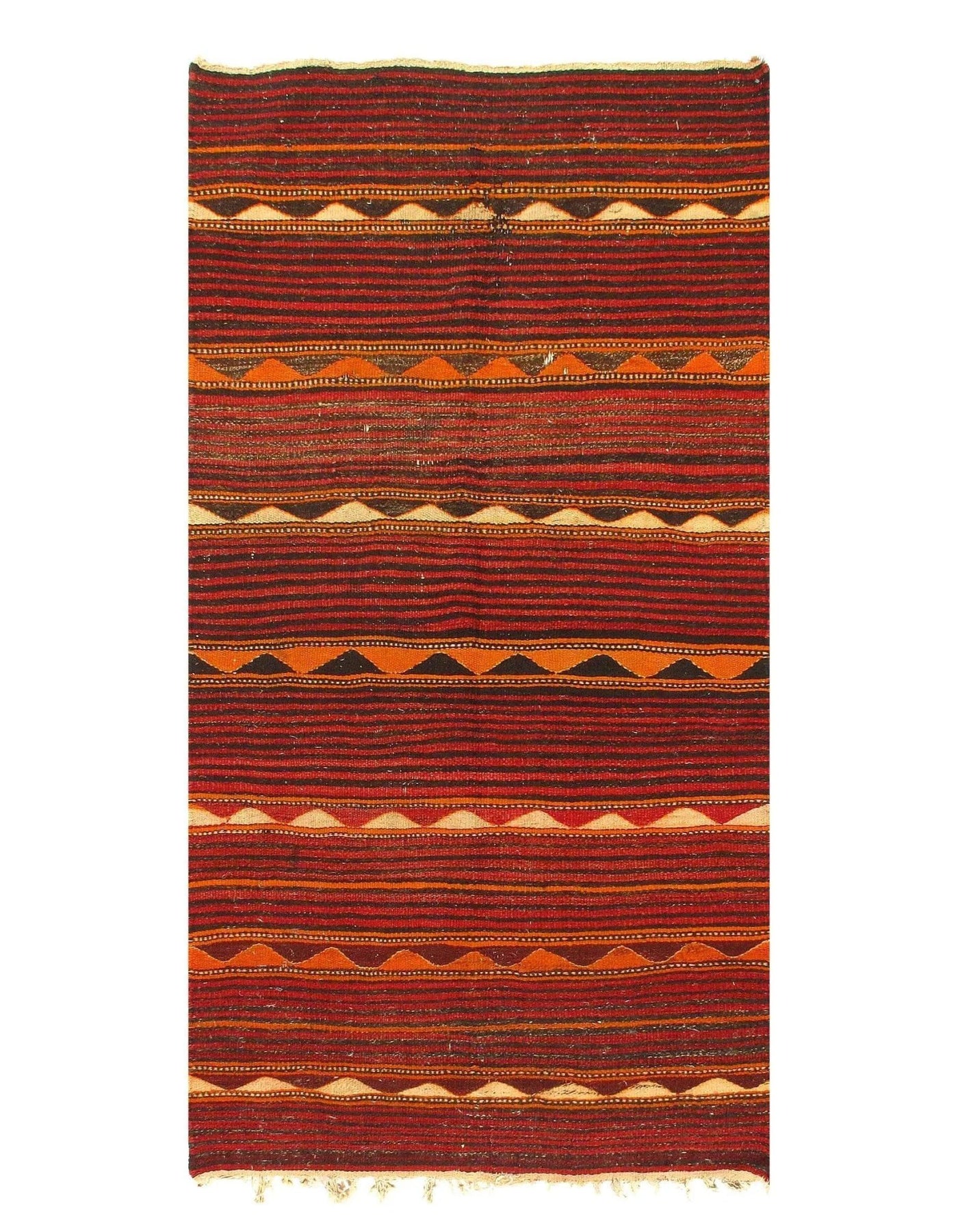 Canvello Afghan Kilim Design Rug - 4'6" X 8'7" - Canvello