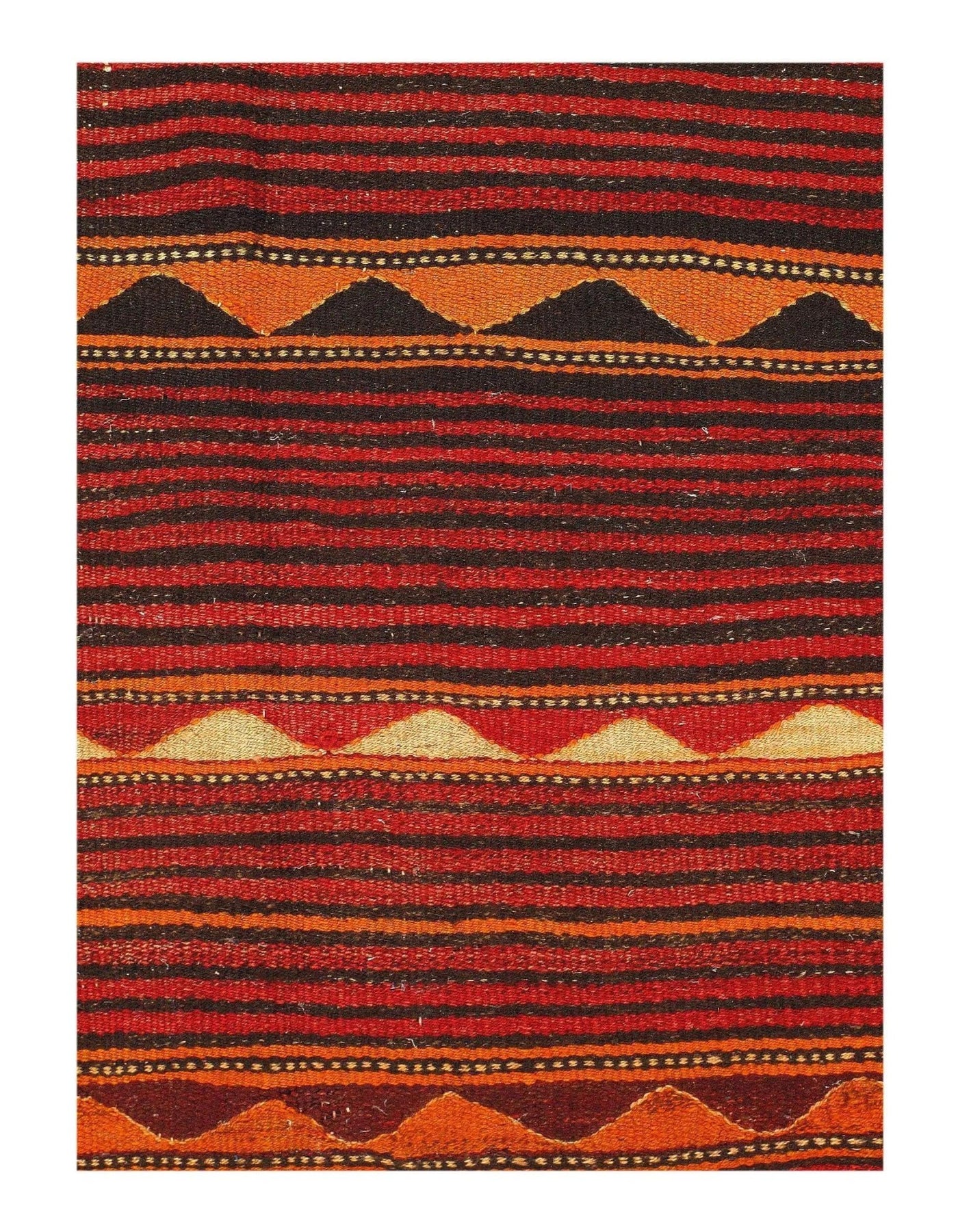 Canvello Afghan Kilim Design Rug - 4'6" X 8'7" - Canvello