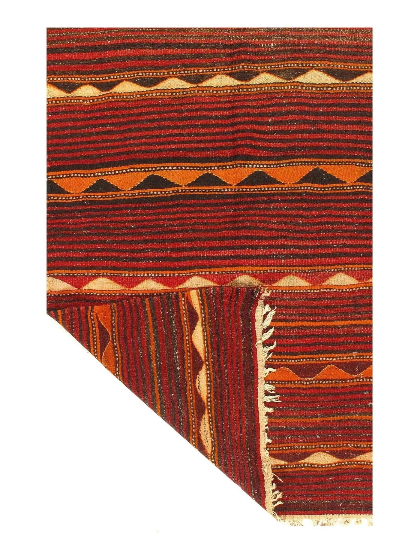 Canvello Afghan Kilim Design Rug - 4'6" X 8'7" - Canvello