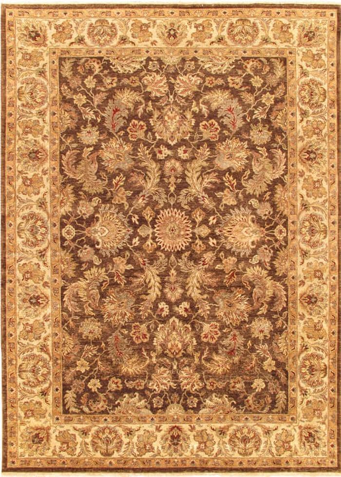 Canvello Agra Hand - Knotted Lamb's Wool Area Rug - 9' X 12' - Canvello