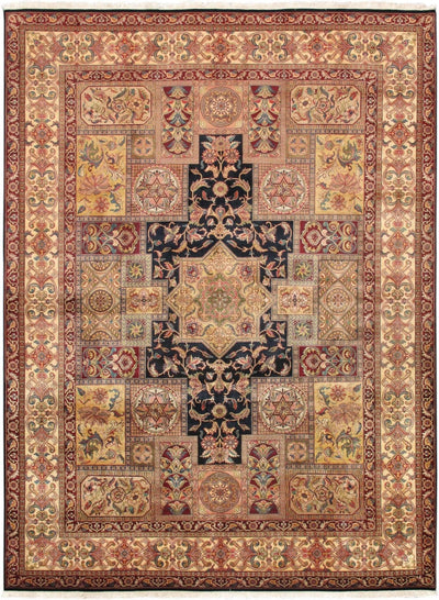 Canvello Agra Hand - Knotted Lamb's Wool Area Rug - 9'2" X 12'2" - Canvello