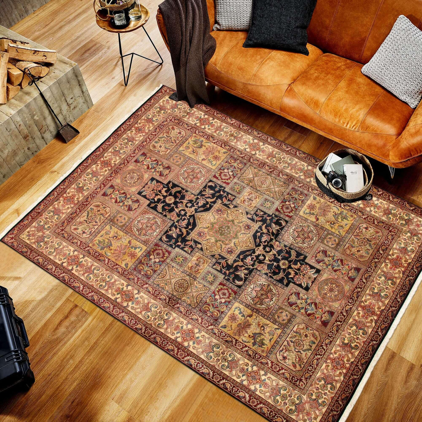 Canvello Agra Hand - Knotted Lamb's Wool Area Rug - 9'2" X 12'2" - Canvello