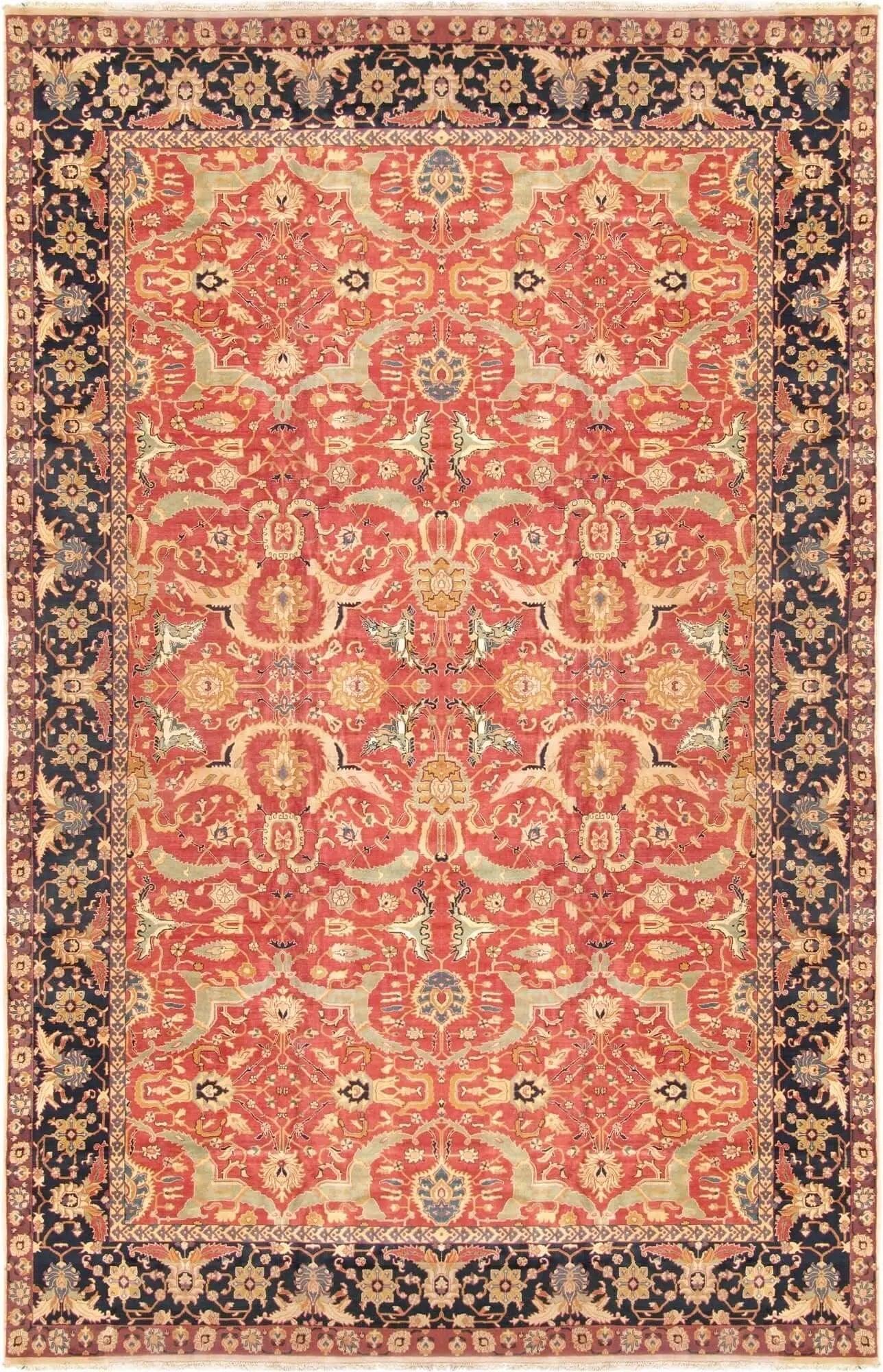 Canvello Agra Hand - Knotted Lamb's Wool Oversize Area Rug - 16'X 24'10" - Canvello