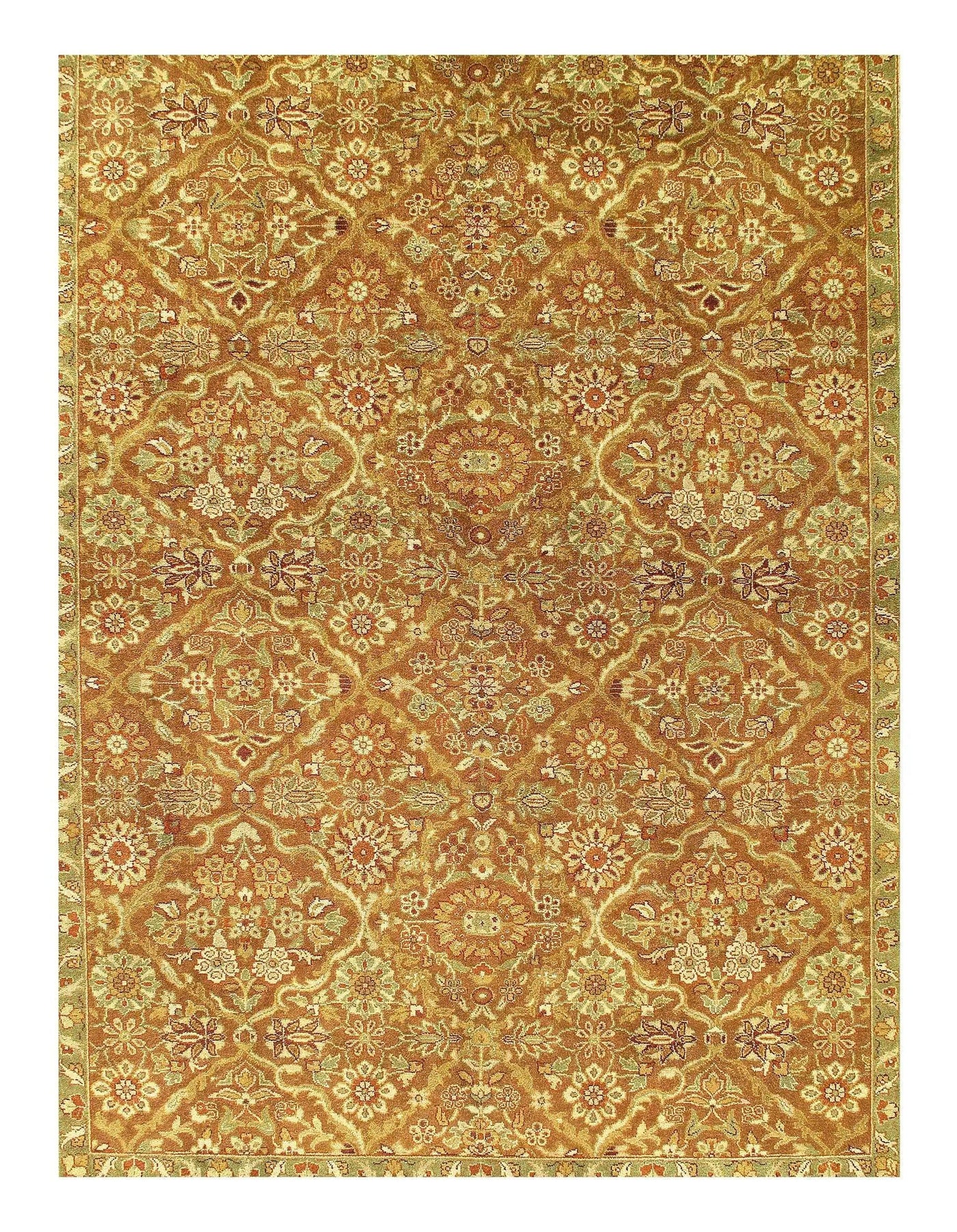 Canvello Agra Hand-Knotted Rug - 9' X 11'9"