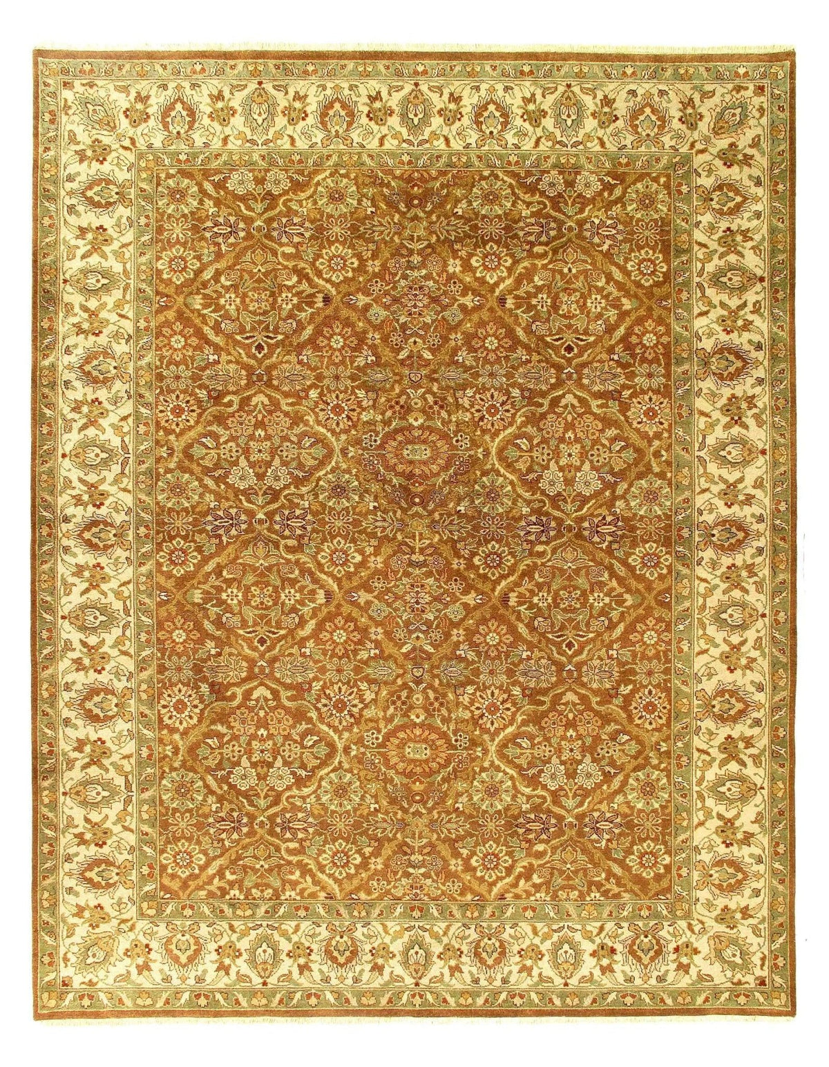 Canvello Agra Hand-Knotted Rug - 9' X 11'9"