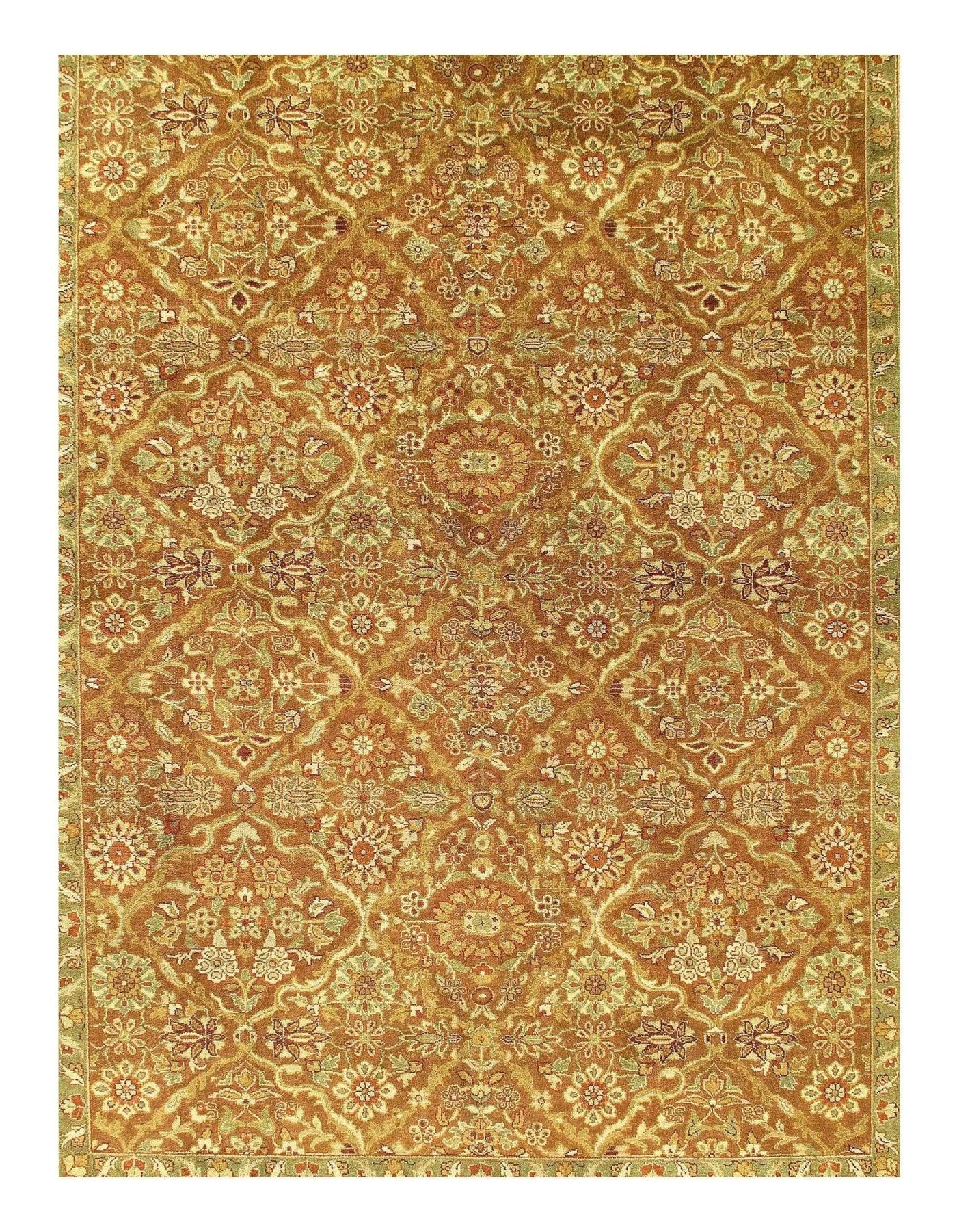 Canvello Agra Hand - Knotted Rug - 9' X 11'9" - Canvello