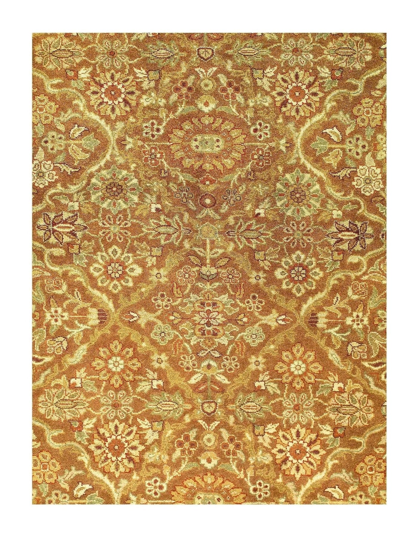 Canvello Agra Hand - Knotted Rug - 9' X 11'9" - Canvello