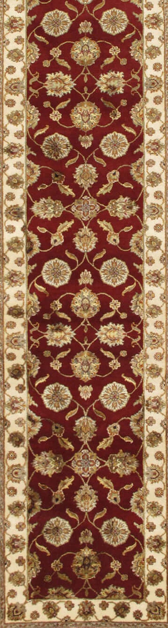 Canvello Agra Hand-Knotted Silk & Wool Runner- 2'6" X 19'11"