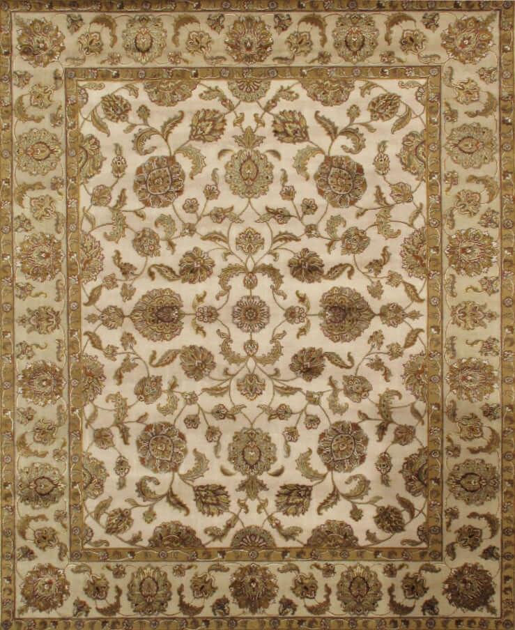 Canvello Agra Hand - Knotted Silk & Wool Area Rug - 8'1" X 10'1" - Canvello