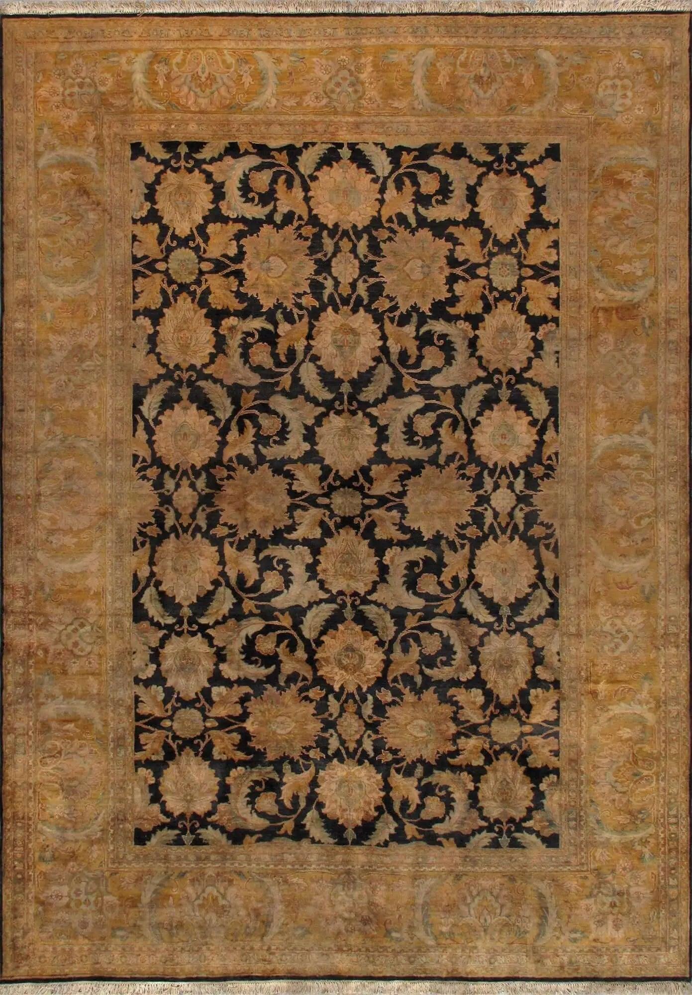 Canvello Agra Hand - Knotted Wool Area Rug - 9'10" X 13'4" - Canvello