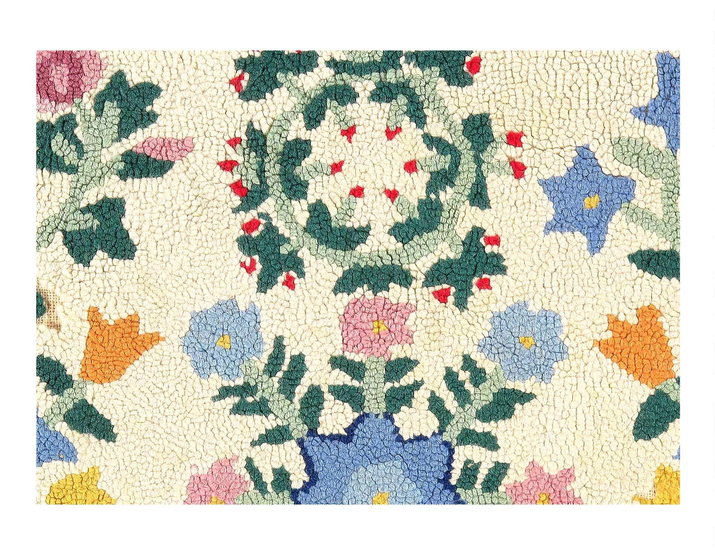 Canvello American Antique Hooked Rug - 2'5'' X 4'2''