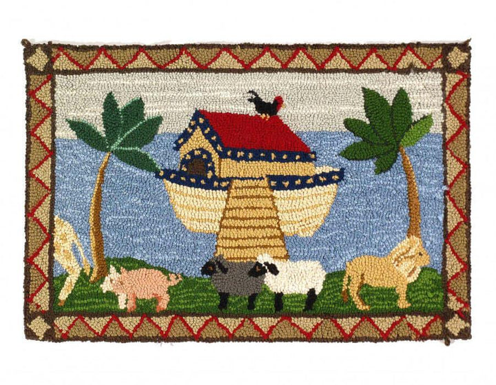 Canvello American Antique Hooked Rug - 2' X 3'