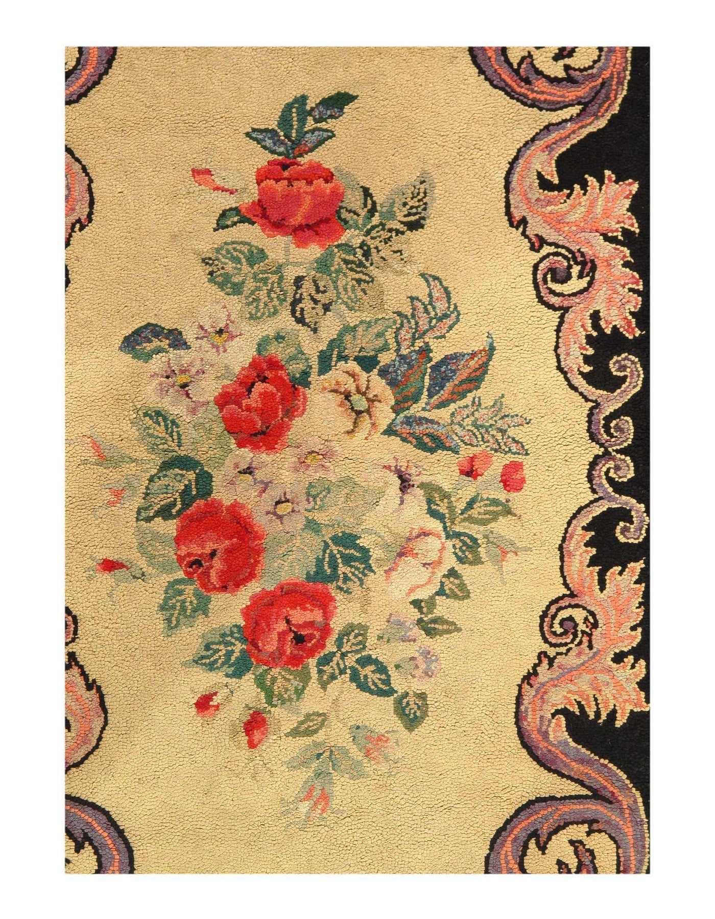 Canvello American Antique Hooked Rug 2'4'' X 4'7'' - Canvello