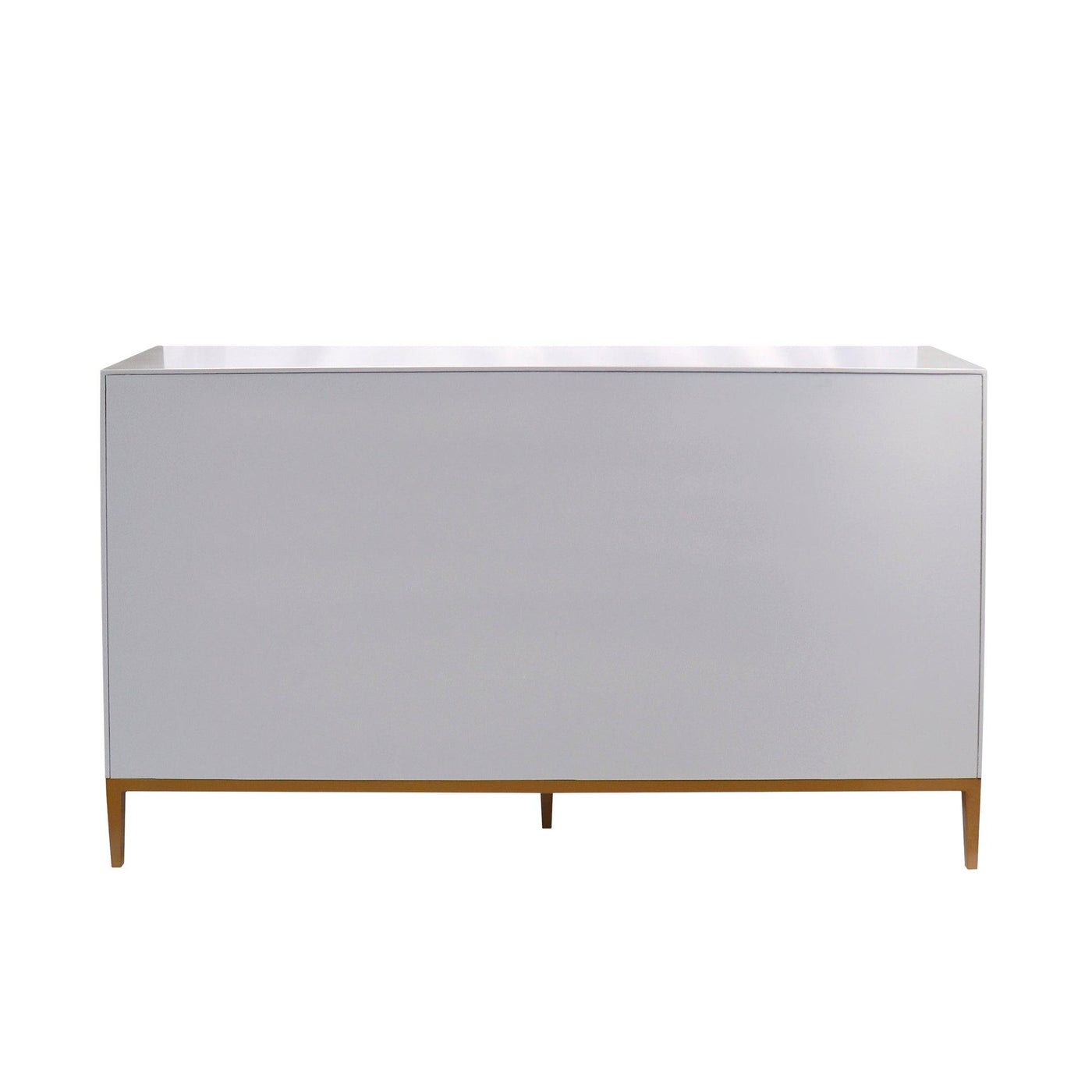 Canvello Annabelle Sideboard with 4 Floral Doors, 2 Drawers & Bronze Metal Frame - Canvello